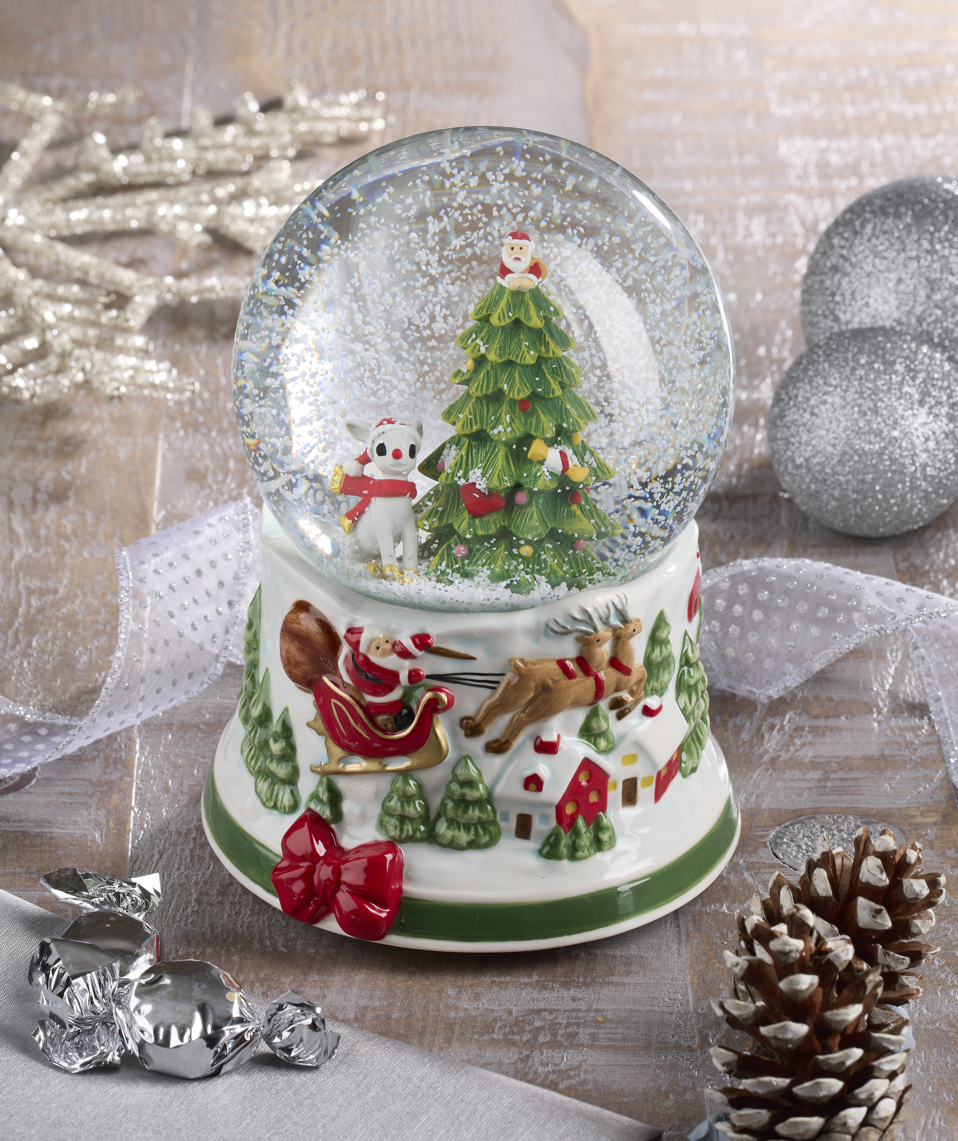 Rudolph the Red-Nosed Reindeer® Snow Globe image number null